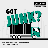 Got Junk? Instagram Post Design