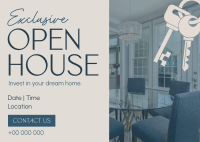 Elegant Open House Postcard