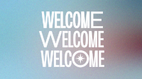 Repeating Welcome Text Facebook Event Cover