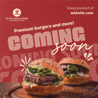 Burgers & More Coming Soon Instagram Post Image Preview