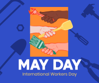 Hand in Hand on May Day Facebook Post