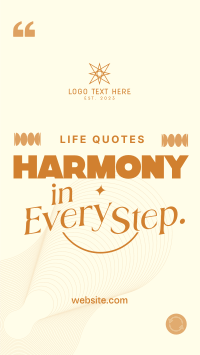 Harmony Life Quote Instagram Reel Design