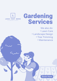 Outdoor Gardening Services Poster