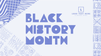 Patterned Black History Facebook Event Cover