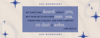 Lines and Squares Ash Wednesday Facebook Cover