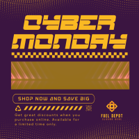 Futuristic Cyber Monday Instagram Post Image Preview