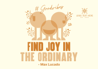 Finding Joy Quote Postcard