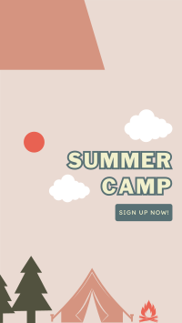 School Summer Camp  Facebook Story