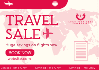 Travel Agency Sale Postcard