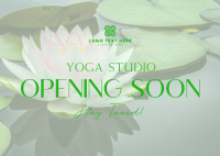 Yoga Studio Opening Postcard Design