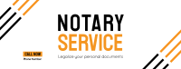 Online Notary Service Facebook Cover Design