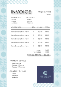 Abstract Geometric Invoice