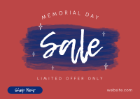 Memorial Day Promo Postcard