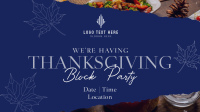 Elegant Thanksgiving Party Animation