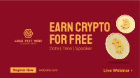 Earn Crypto Live Webinar Facebook Event Cover