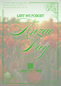 Elegant Anzac Day Flyer