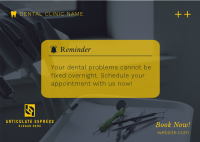 Dental Appointment Reminder Postcard