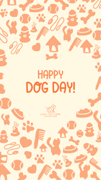 Dog Day Heart Facebook Story