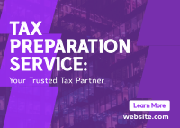 Tax Preparation Postcard example 1