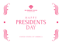 Happy Presidents Day Postcard Image Preview