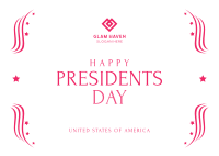 Happy Presidents Day Postcard Image Preview