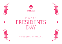 Happy Presidents Day Postcard Image Preview