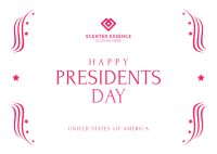 Happy Presidents Day Postcard Image Preview