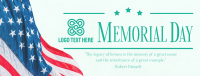 Modern Minimalist Memorial Day Facebook Cover