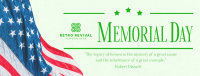 Modern Minimalist Memorial Day Facebook Cover Image Preview