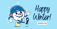 Snowman Mascot Facebook Ad