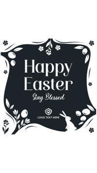 Blessed Easter Greeting TikTok Video Image Preview
