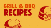 Retro Grilled Burger Animation