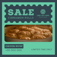 Cinnamon Rolls Sale Instagram Post