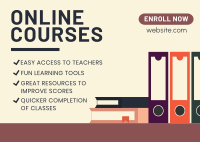 Online Courses Postcard