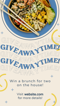 Giveaway Food Bowl Instagram Story