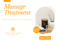 Elegant Massage Promo Postcard