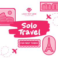 Stickers Solo Traveler Instagram Post