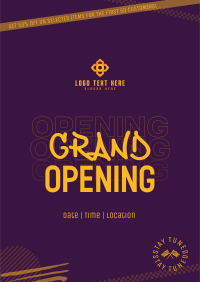 Street Grand Opening Poster