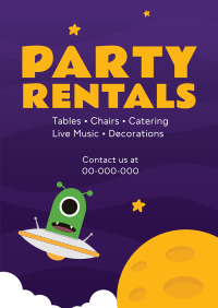 Party Rentals For Kids Poster