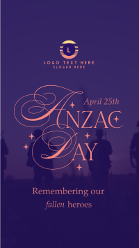 Anzac Day Remembrance Facebook Story