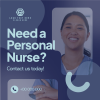 Hiring Personal Nurse Instagram Post