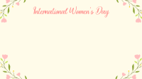 Floral Womens Day Zoom Background