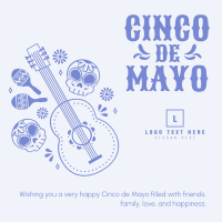 Bright and Colorful Cinco De Mayo Linkedin Post