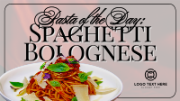 Retro Pasta of the Day Video Design