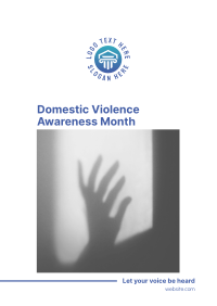 Domestic Violence Month Flyer