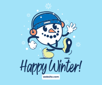 Snowman Mascot Facebook Post