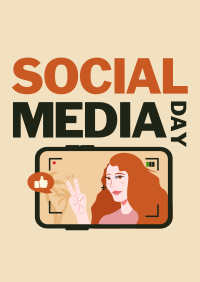 Social Media Selfie Poster