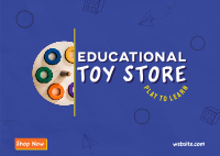 Educational Toy Store Postcard