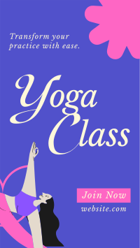 Trendy Yoga Class Facebook Story