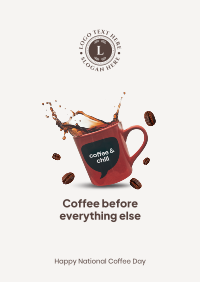 Coffee Before Everything Poster